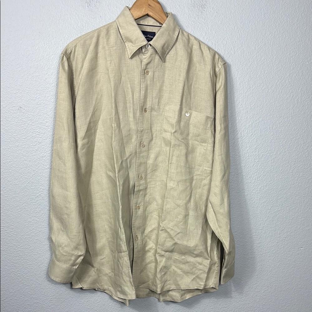 Indigo Palms Denim Company Men's Linen Button-Down‎ Shirt